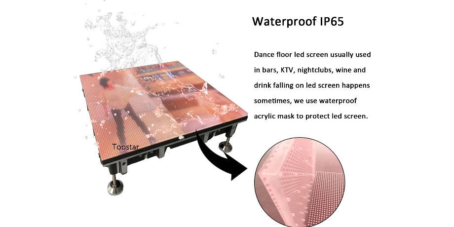 China Interactive system P3.91 LED Dance Floor Stage screen LED Display ...