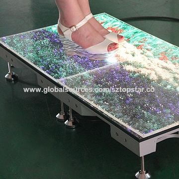 China Interactive system P3.91 LED Dance Floor Stage screen LED Display ...
