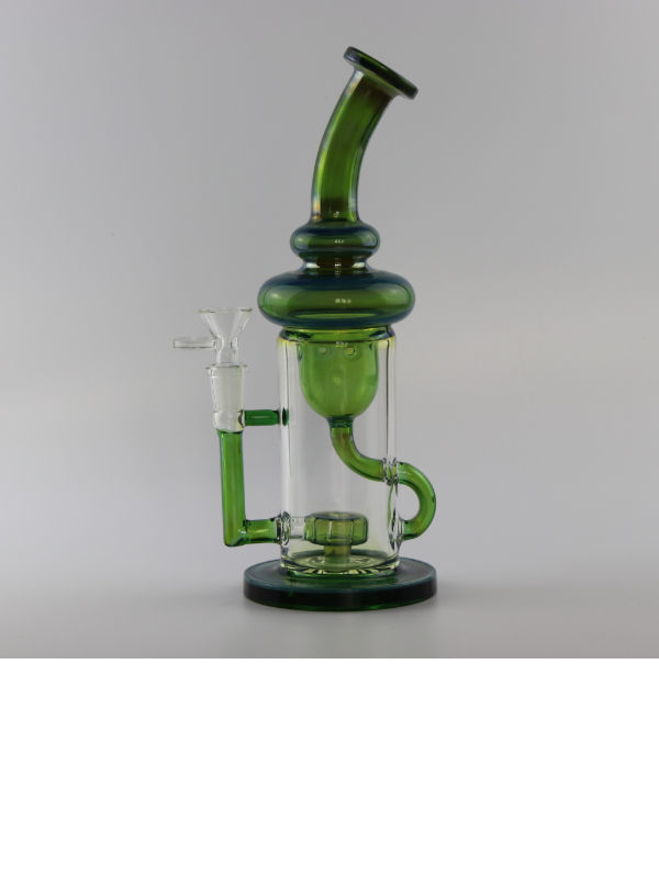 Buy Wholesale China 8 Inch Freezable Glycerin Glass Bong Smoking Water Pipe  Curved Neck Frozen Bongs & Freezable Glass Water Pipe at USD 5