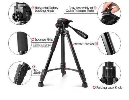 Mini Portable Folding Tripod Stand For Camera Camcorder DSLR & O8V8 Top H8E7 