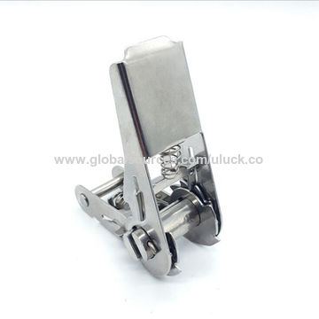 38mm 3T Metal Cargo Lashing Belt Buckle Hardware Double J Hook