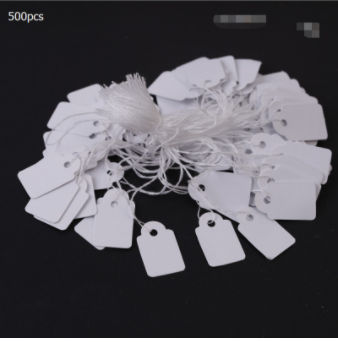 China Factory White Rectangle Jewelry Price Tags, Item Price Label with  String Price Paper Display for Goods Tags, Rectangle, 23x13mm 23x13mm in  bulk online 