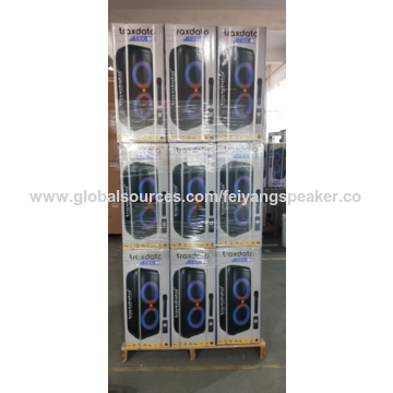 Dual 6,5 "altavoz activo al aire libre profesional hecho en China con el bluetooth de la radio de FM TWS