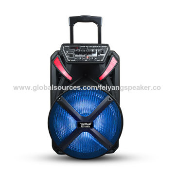 China Feiyang 12 inch trolley rechargeable bluetooth speaker home party ...
