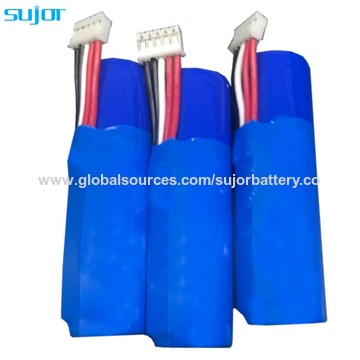China SUJOR Factory custom lithium ion battery pack 3.7V 18650 3350mAh ...