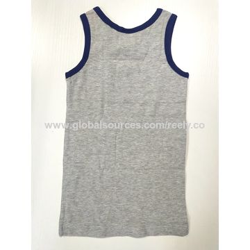 Buy Wholesale China 3-pack Custom Boys Tank Tops Cotton Undershirt For Boys  Children Tank Top T-shirts Custom Print Logo & Boys Tank Tops at USD 1.25