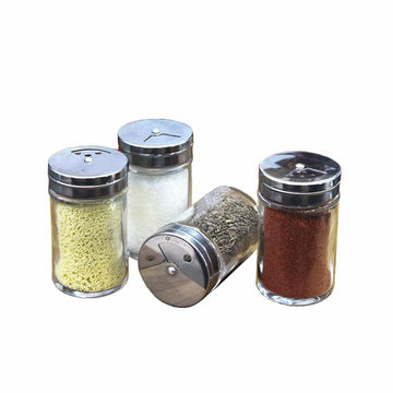 Glass Spice Shaker Bottle with Stainless Steel Cap - China Salt