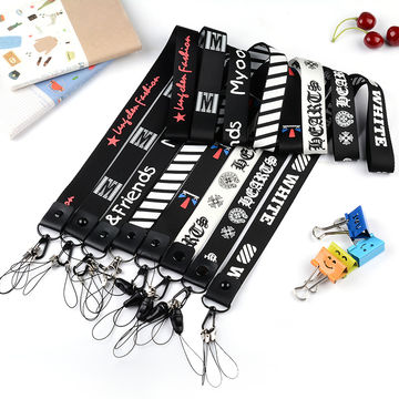 Cordones elásticos para teléfono móvil con placa USB, soporte para colgar la cuerda, llaves con correa para el cuello, tarjeta de identificación, lariat OEM/ODM
