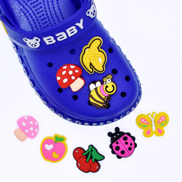 Buy Wholesale China Wholesale  Hot Selling 3d Cartoon Croc Shoe Charms  Cute Clog Shoe Decoration Bracelets Wrist Strap Accessories For Crocs & Shoe  Charms at USD 0.16