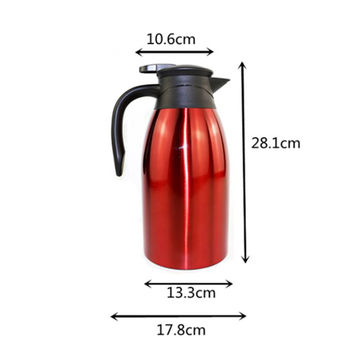 1.5l/2.0l New Smart Thermos Pot Red Glass Liner Thermos Bottle