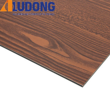 China 3mm Wood Wooden Aluminium Composite Panel for indoor decoration ...