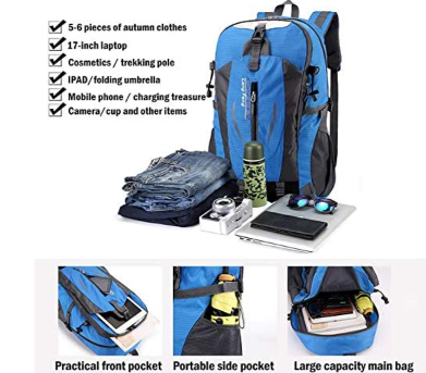 Casual Shoulder Bags Bundle Backpack Sports Fitness Hiking Cycling Tourism Mountaineering Camping Portable Bag 