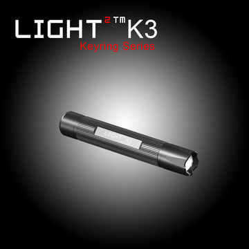 Aluminum LED Min Flashlight with Keyring and AAA Battery K3