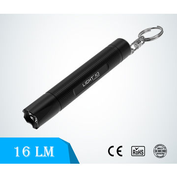 Aluminum LED Min Flashlight with Keyring and AAA Battery K3