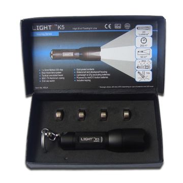 Mini LED Promotional Flashlight with Keyring K5
