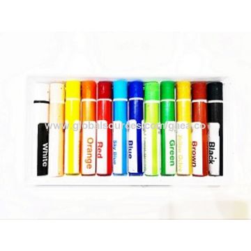 Buy Wholesale China 12 Color Jumbo Neon Oil Pastel In Paper Box- 11mm &  Crayons at USD 0.448
