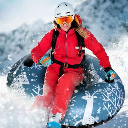 Comprar Círculo de esquí inflable resistente al frío a prueba de fugas  grueso gran carga rodamiento trineo de nieve trineo juguete de nieve niños  adultos tubo de nieve resistente