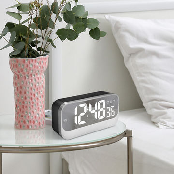 Despertador digital de madera Wake up Negro - Accesorio decorativo