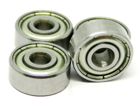 10pcs 697-2RS 7x17x5 mm Chrome Metal Rubber Sealed Ball Bearings 697RS BLK