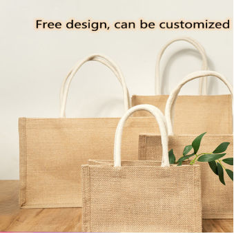 Customized Burlap Tote Bags With Names Personalized Jute Bag 