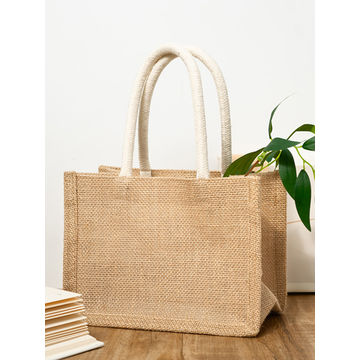 Jute Bags Medium Size Hessian Luxury Tote Eco Reusable Shopping