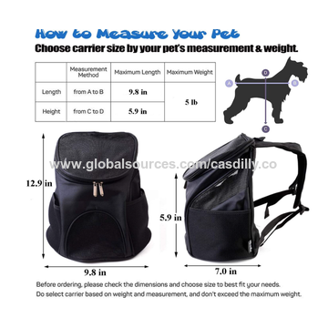 Pet Cat Carrier Bag Cat Carrier Backpack Square Outdoor Carry Travel Pet  Bags Breathable Transparent Cats Double Shoulderbag