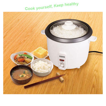  Rice Cooker Small 6 Cups Cooked(3 Cups Uncooked), 1.5L