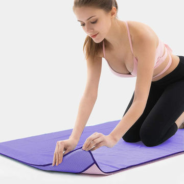 Heathyoga Non Slip Hot Yoga Towel, 100% Microfiber Non Slip Yoga Mat Towel  For Hot Yoga, Pilates And Fitness, Exclusive Corner P