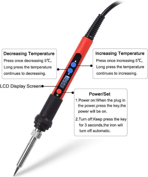 soldering iron lcd display quotation