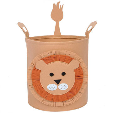 Baby Laundry Basket Sundries Storage Basket Foldable Toy Storage Bucket  Dirty Clothes Container Folding Cartoon Animal Box laund