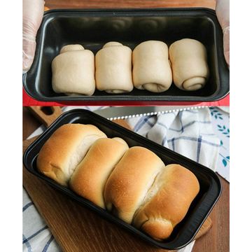 Non-Stick Loaf Pan Set, 4 Pieces Toast Baking Mold, Rectangle Baking Tray  for Oven Baking (7.2 x 3.7 Inches)
