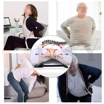 Back Massager Magnetic Therapy Lumbar Traction Device Cervical Vertebrae  Stretching Tool Spine Back Pain Relief Massage Brace - Waist Massage  Instrument - AliExpress