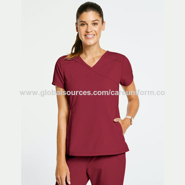 Maroon Nurse Scrub Suits Philippines Nurse Nursing Scrub Suit Designs For  Women - China Wholesale Scrub Uniforms $12.8 from Guangzhou Care Uniform  Co.,Ltd