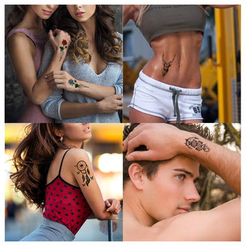 42 Sheets Temporary Tattoos Stickers (Include 10 Sheets Large Stickers), Fake  Body Arm Chest Shoulder Tattoos for Men and Women - Walmart.com