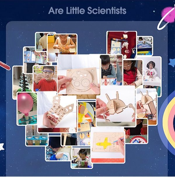 LANDZO Experiment Kits STEM Toys wood Crafts Game DIY products STEAM