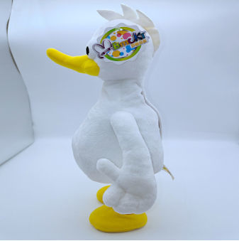 white plush duck