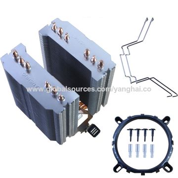 China 2 & 3 fans CPU cooler fan 4 & 6 copper heat pipes for LGA775 ...