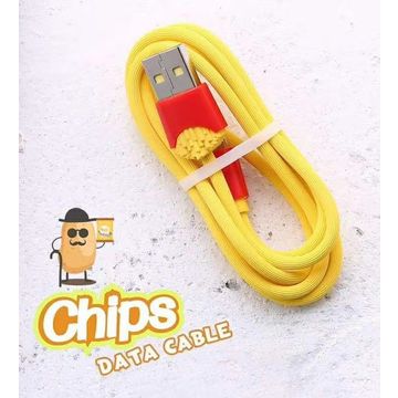 Bahan TPE, cangkang lem, desain chip kabel usb untuk Petir