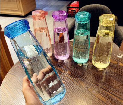 Buy Wholesale China 16oz Stylish Water Glass Bottle For Lady,glass