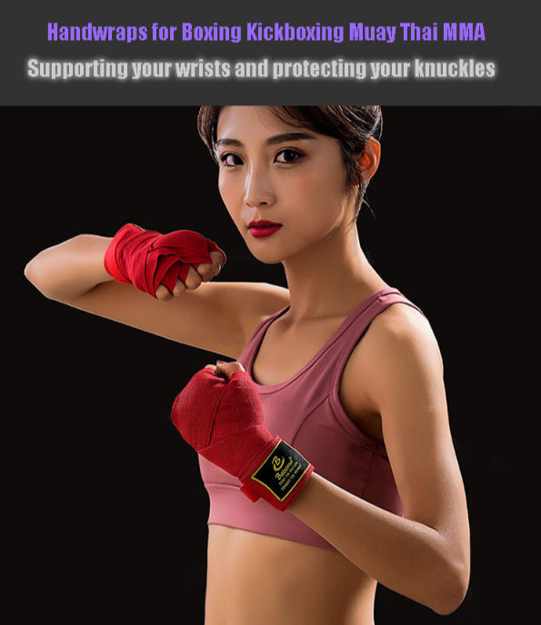 Boxing Wrist Bandage Combat Hand Wrap Grip Training MMA Muay Thai Kickboxing 
