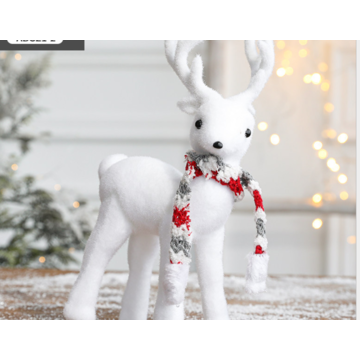 Noël floqué poupée décoration bonhomme de neige wapiti ours polaire  écureuil arbre arbre de Noël arbre de Noël ornement statue décoration de  bureau