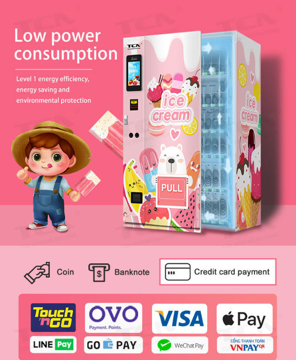 China Tcn Frozen Food Small Vending Machine Frozen Food Ice Cream