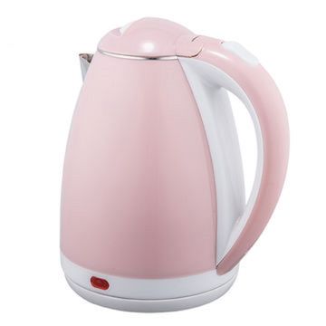 2.3L Electric Kettle Stainless Steel Double Layer Anti Sclading Automatic  Power Off Electric Water Boiler for Home CN Plug(Pink)