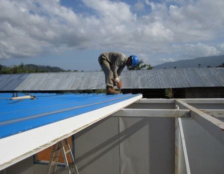Mineral wool panels/Bulding material for roof, polyurethane sandwich panel supplier