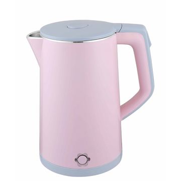 Retro 1.7-Liter Stainless Steel Electric Water Kettle with Strix  Thermostat, Pink