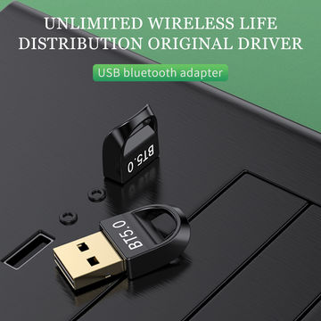 USB Adaptateur Bluetooth clé Bluetooth pour pc transmetteur Bluetooth,  BT5.0 dongle Bluetooth Adaptateur Bluetooth pour TV Connexion Jack 3.5mm  pour Voiture/TV/PC/système Audio