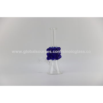 El vidrio del triángulo Bong con el agua de cristal de 28 pulgadas Bongs claro y el vidrio azul oscuro Bongs el banger del cuarzo
