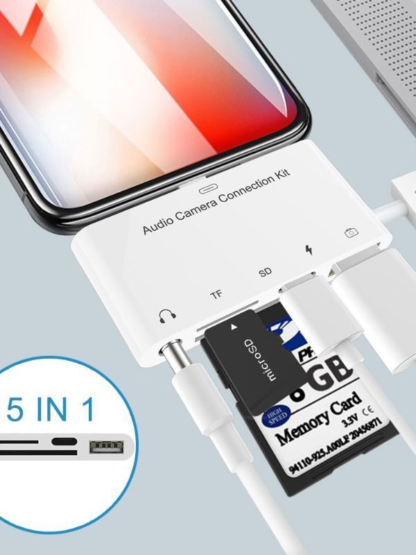 China Lightning Audio Camera Connection Kit 5 In 1 For Iphone And Ipad On Global Sources Camera Connection Kit Multifunction Camera Connection Kit Camera Connection Kit For Iphone