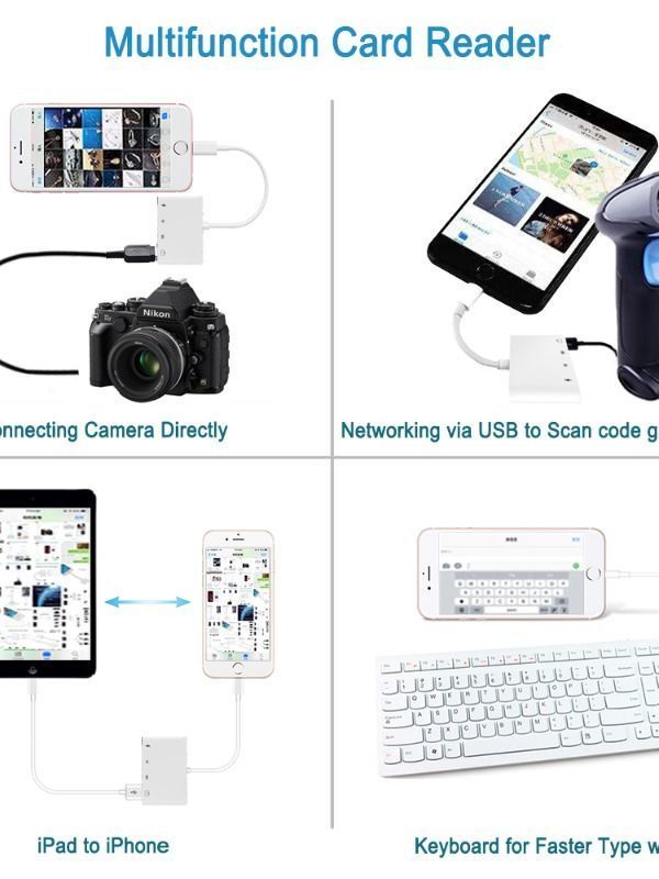 Buy Wholesale China Lightning Camera Connection Kit 4 In 1 & Unique  Lightning To Usb 3 Camera Adapter at USD  | Global Sources