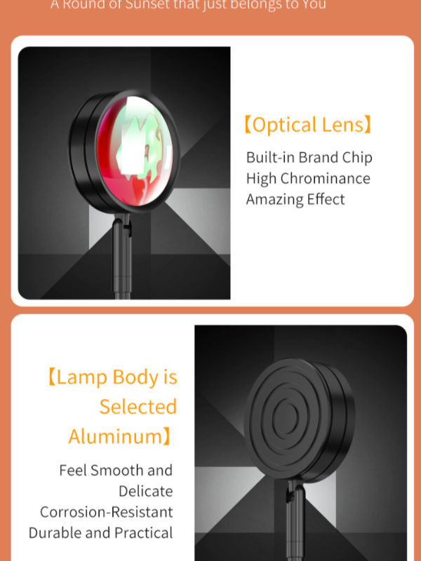 China Sunset Lamp Lens Light Sunset Lamp Lens Sunset Projection Lamp